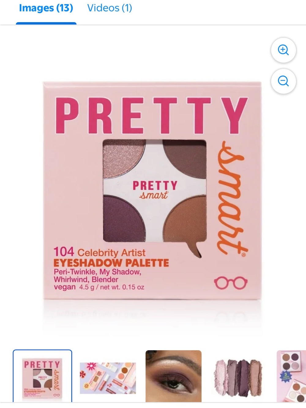 Pretty smart eyeshadow palette 104 Vegan makeup sealed